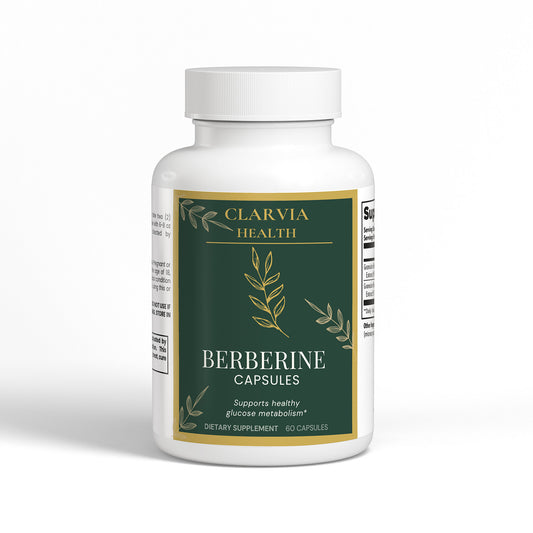 Clariva Berberine Metabolic Support Capsules (2 Bottles Bundle)