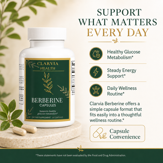 Clariva Berberine Metabolic Support Capsules